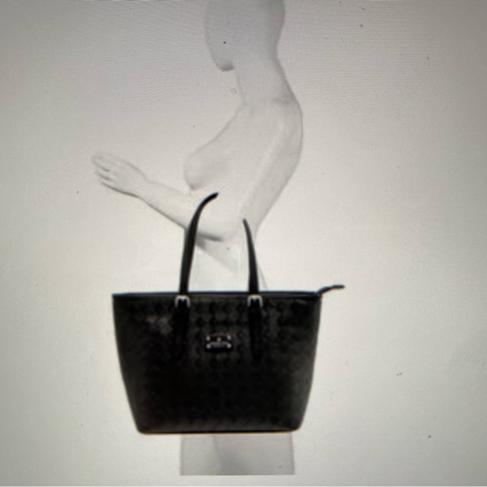 NWT London Fog Kylar Woven Tote - Picture 7 of 11
